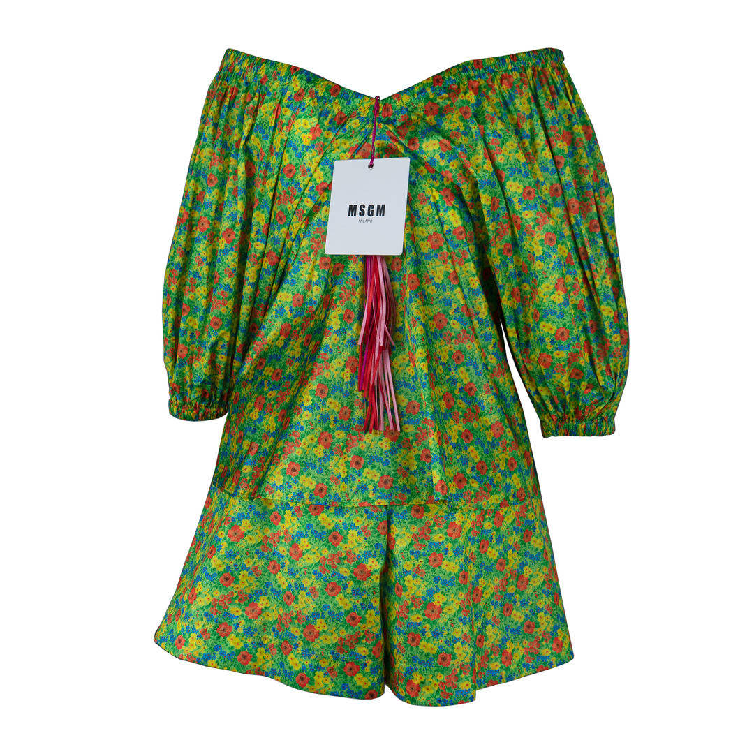 MSGM Floral Print Bermuda Shorts Veronique Luxury Collections