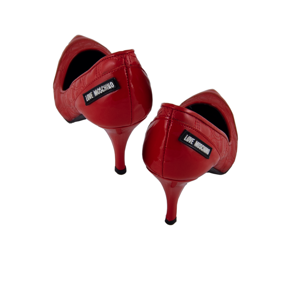Love Moschino Red Pointed Toe Pumps