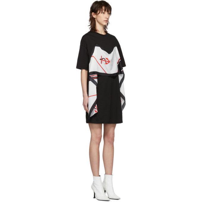 MSGM Dress With Sewn Neckerchief Veronique Luxury Collections