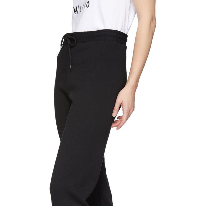 MSGM Black Palm Tree Lounge Pants Veronique Luxury Collections