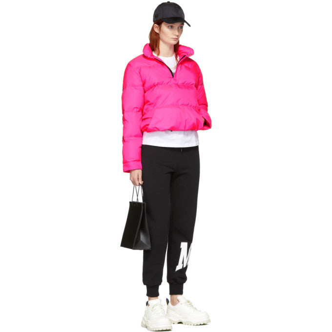 MSGM Black Palm Tree Lounge Pants Veronique Luxury Collections