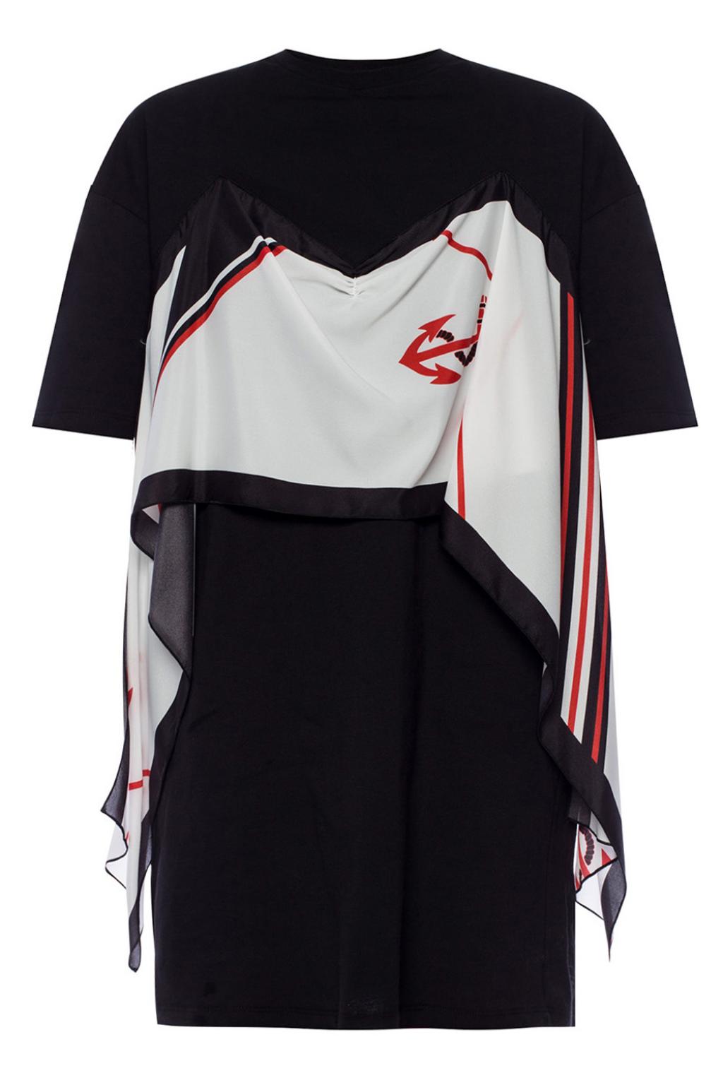 msgm t shirt dress MSGM logo-print glitter T-shirt dress