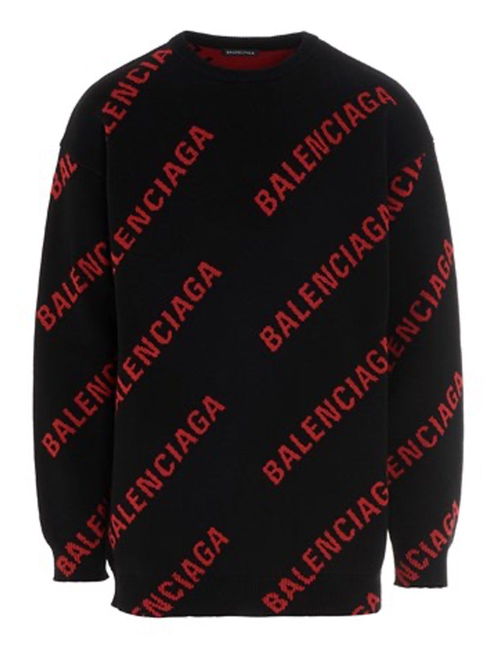 Balenciaga All Over Logo Sweatshirt