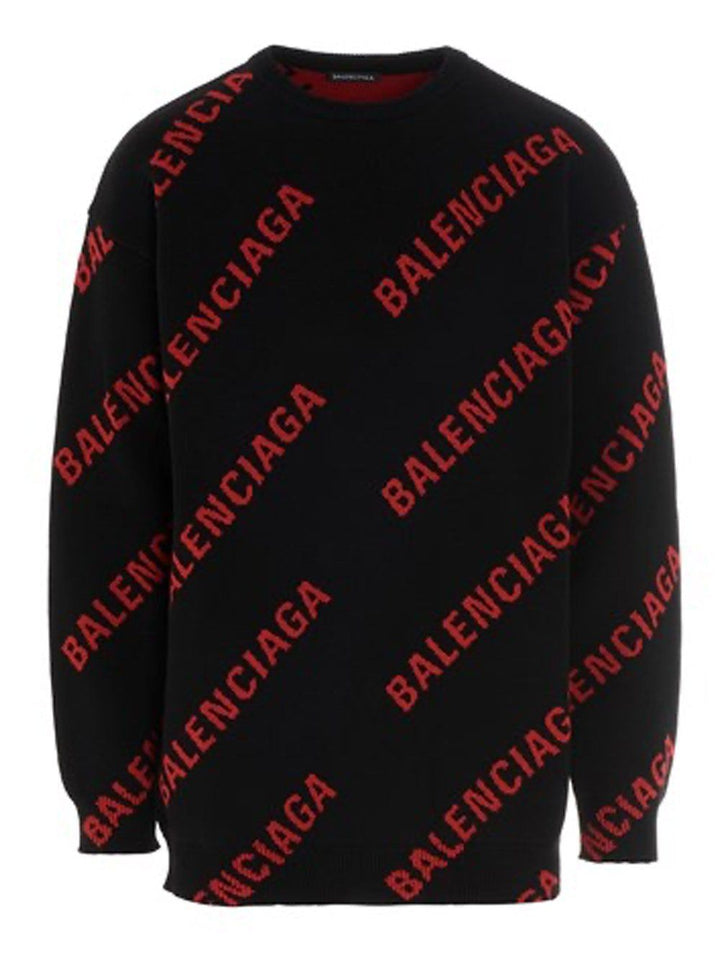 Balenciaga All Over Logo Sweatshirt