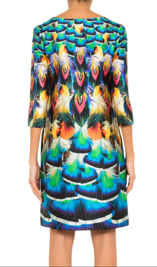Mary Katrantzou Peacock Feather Dress