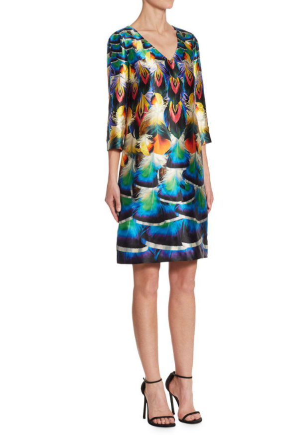 Mary Katrantzou Peacock Feather Dress