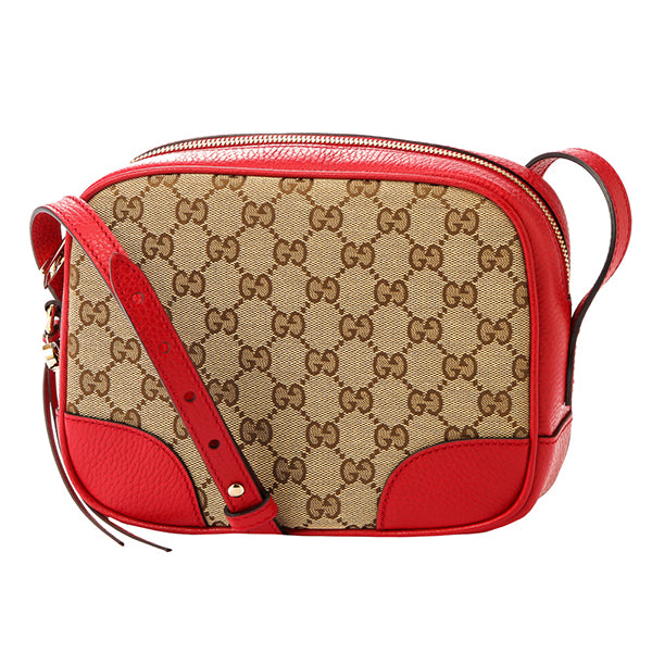Gucci 449413 Beige Canvas Leather GG Guccissima Crossbody Purse Bag Veronique Luxury Collections