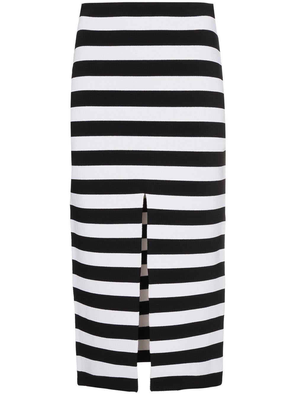 Proenza Schouler Striped Midi Skirt