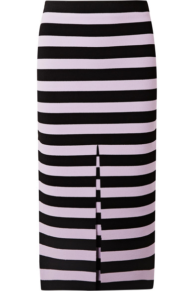 Proenza Schouler Striped Midi Skirt