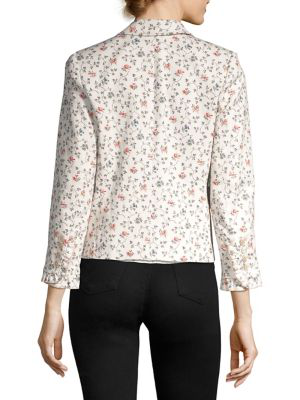 Vine Print Twill Jacket Veronique Luxury Collections