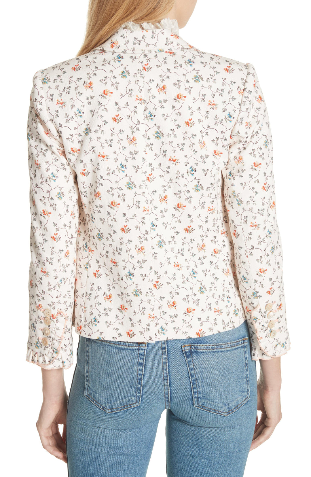 Vine Print Twill Jacket Veronique Luxury Collections