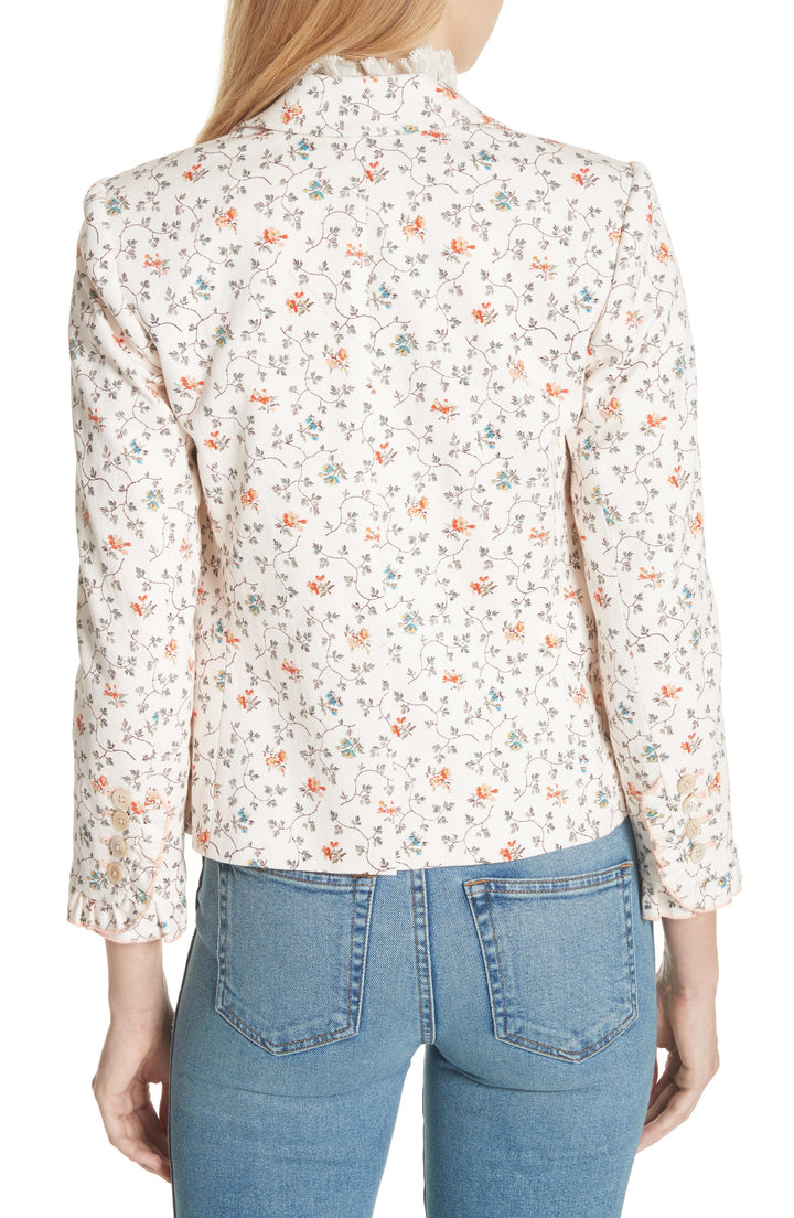 Vine Print Twill Jacket Veronique Luxury Collections