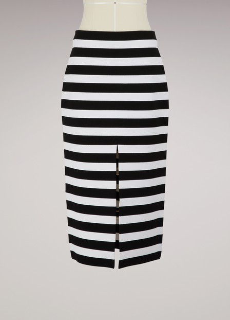 Proenza Schouler Striped Midi Skirt