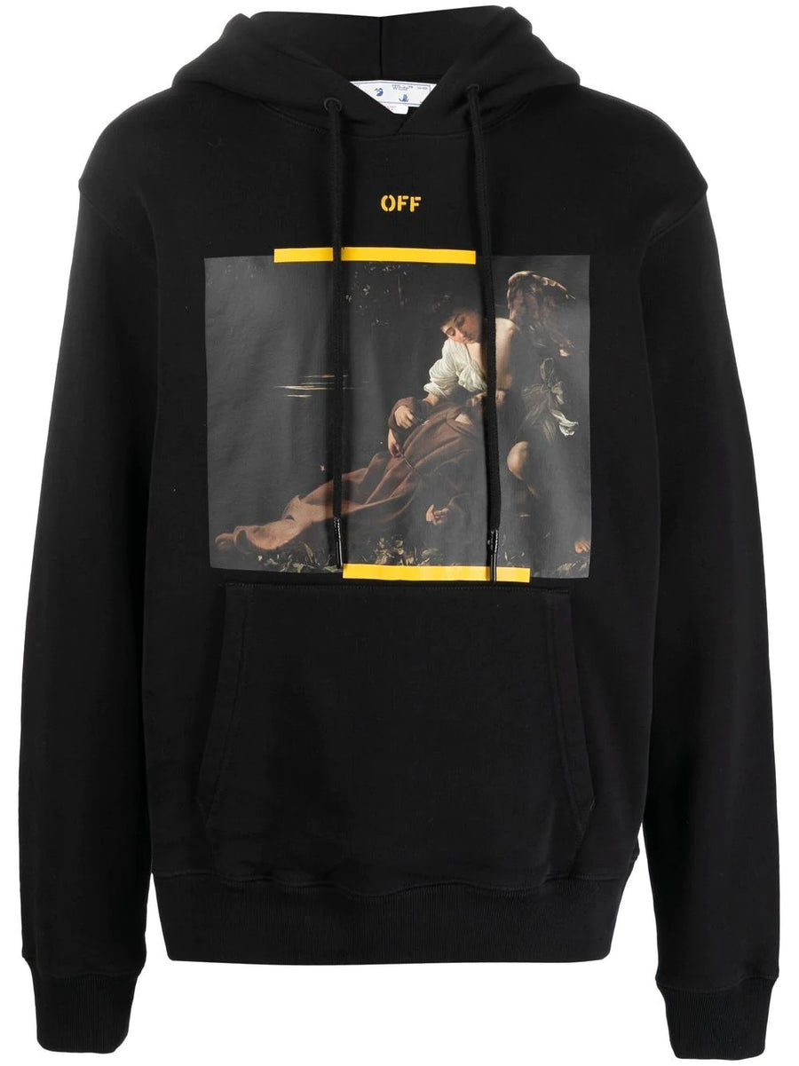 Off-White Caravaggio Painting-print cotton hoodie Veronique Luxury Collections