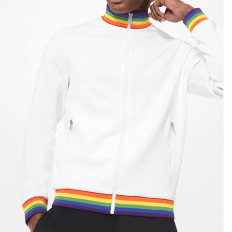 Michael Kors  White Rainbow Trim  Jacket Veronique Luxury Collections