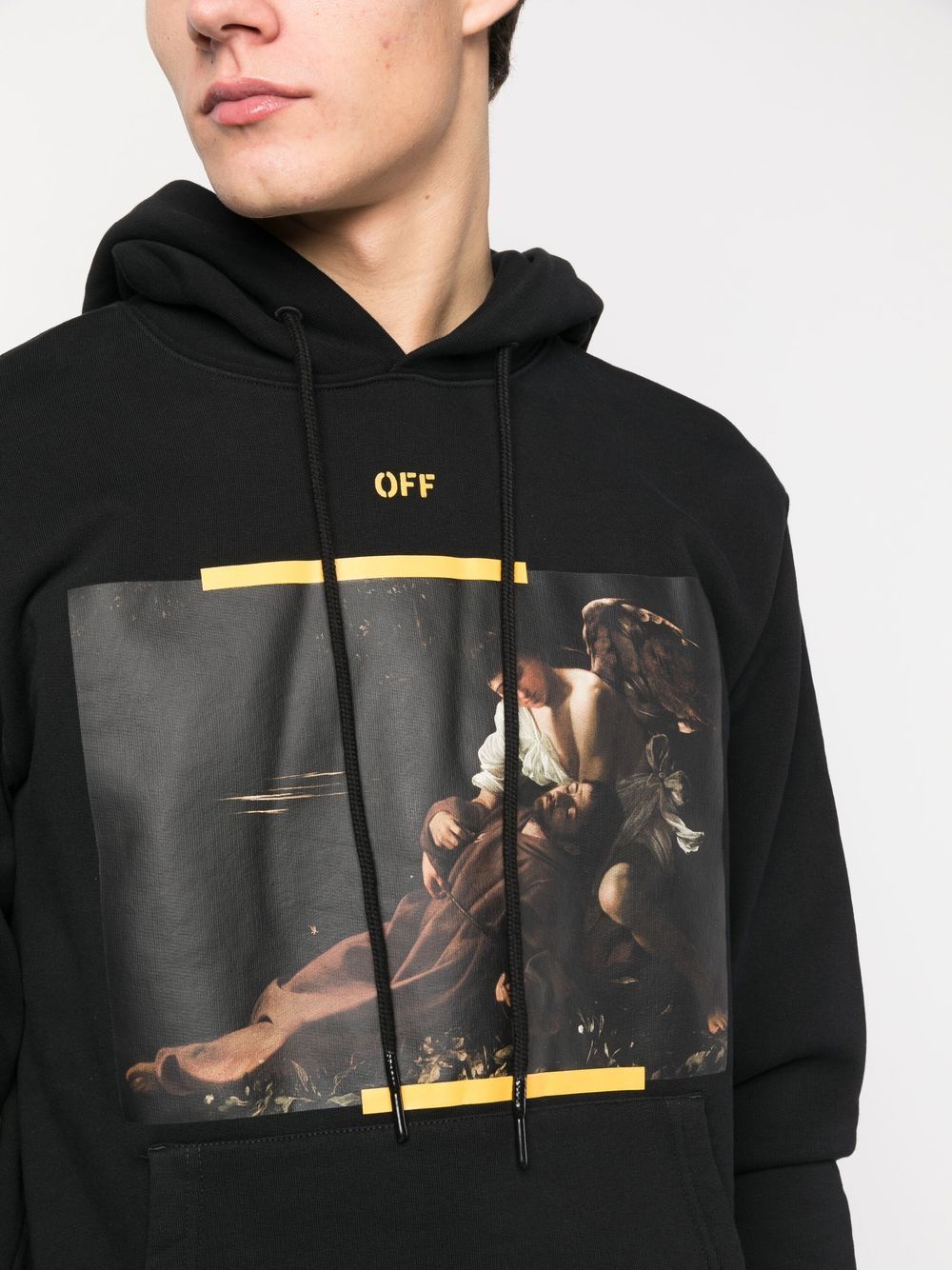 Off-White Caravaggio Painting-print cotton hoodie Veronique Luxury Collections