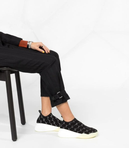 Stella Mccartney Loop Monogram Rhinestone Sneakers Veronique Luxury Collections