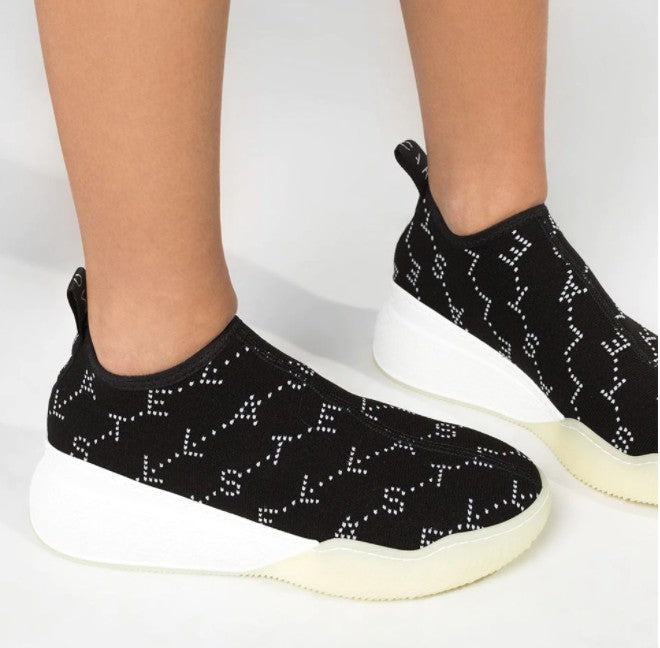 Stella Mccartney Loop Monogram Rhinestone Sneakers Veronique Luxury Collections