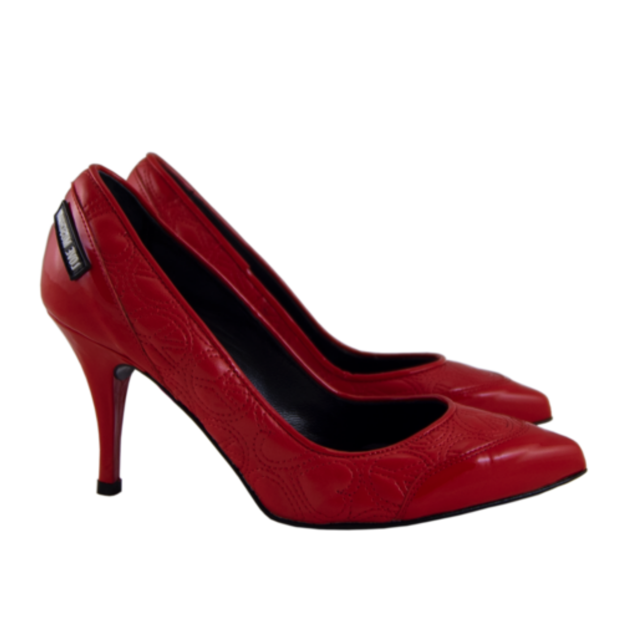 Moschino red discount pumps