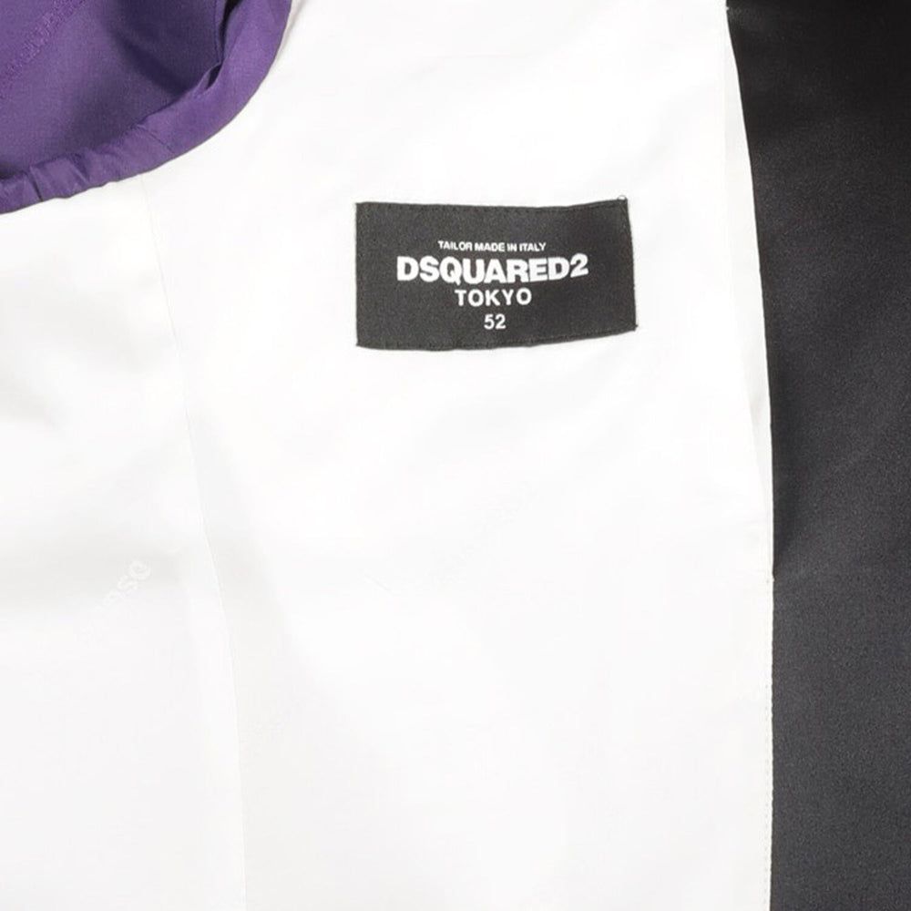 DSQUARED2  Tan & Black Wool Blend Blazer Veronique Luxury Collections