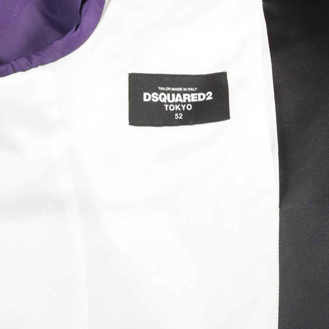 DSQUARED2  Tan & Black Wool Blend Blazer Veronique Luxury Collections