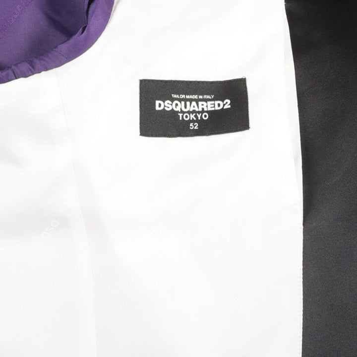 DSQUARED2  Tan & Black Wool Blend Blazer Veronique Luxury Collections