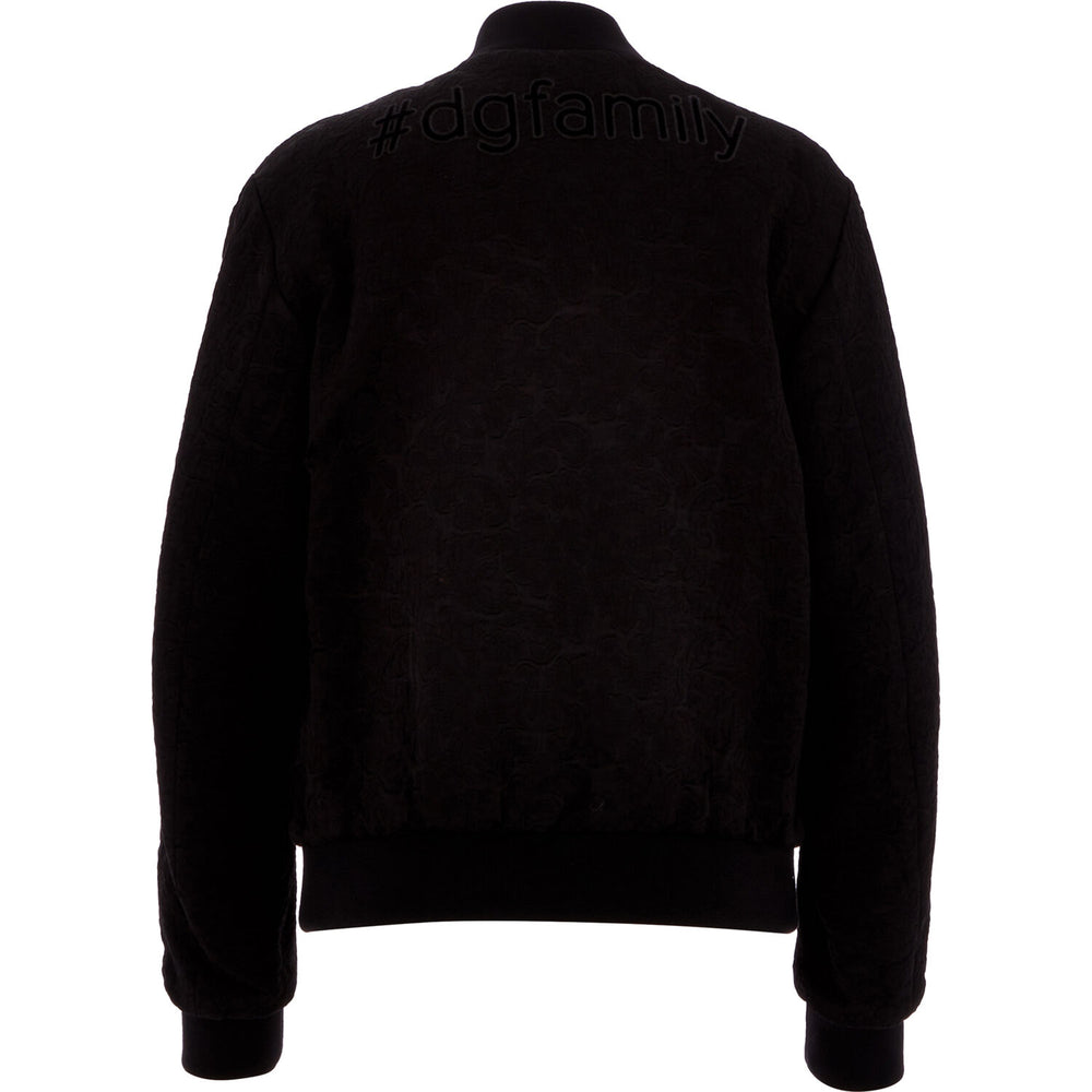 DOLCE & GABBANA  Black Bomber Jacket Veronique Luxury Collections