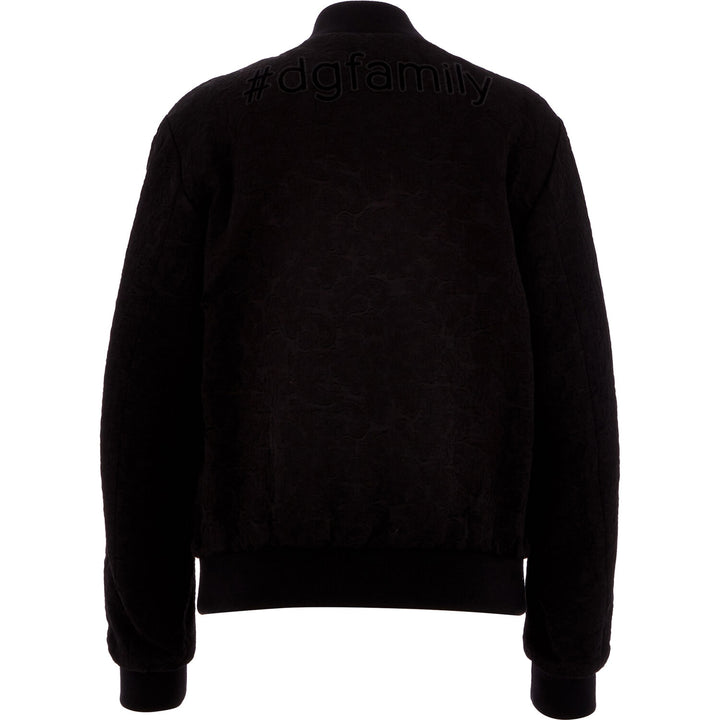 DOLCE & GABBANA  Black Bomber Jacket Veronique Luxury Collections