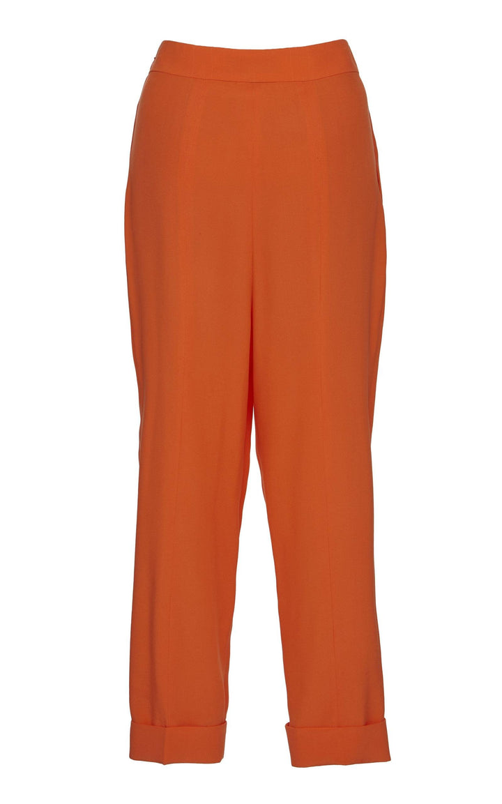Emilio Pucci High-rise Cropped Silk Trousers Veronique Luxury Collections
