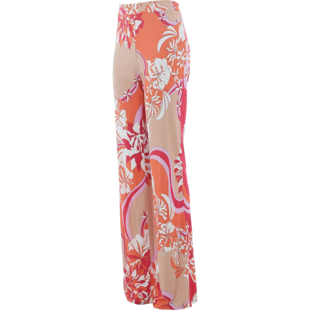 PUCCI  Multicoloured Abstract Long Leg Trousers
