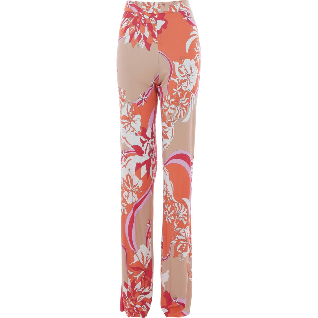 PUCCI  Multicoloured Abstract Long Leg Trousers