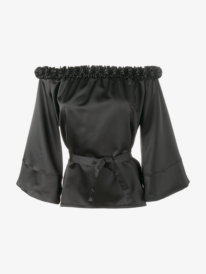 Jour/Né Ruffle Off Shoulder Blouse Veronique Luxury Collections