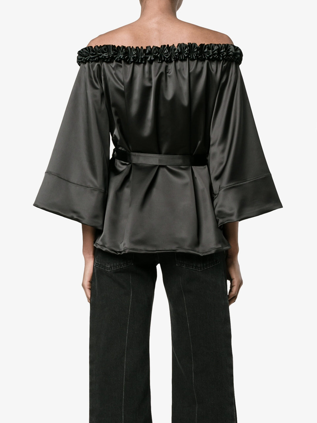 Jour/Né Ruffle Off Shoulder Blouse Veronique Luxury Collections