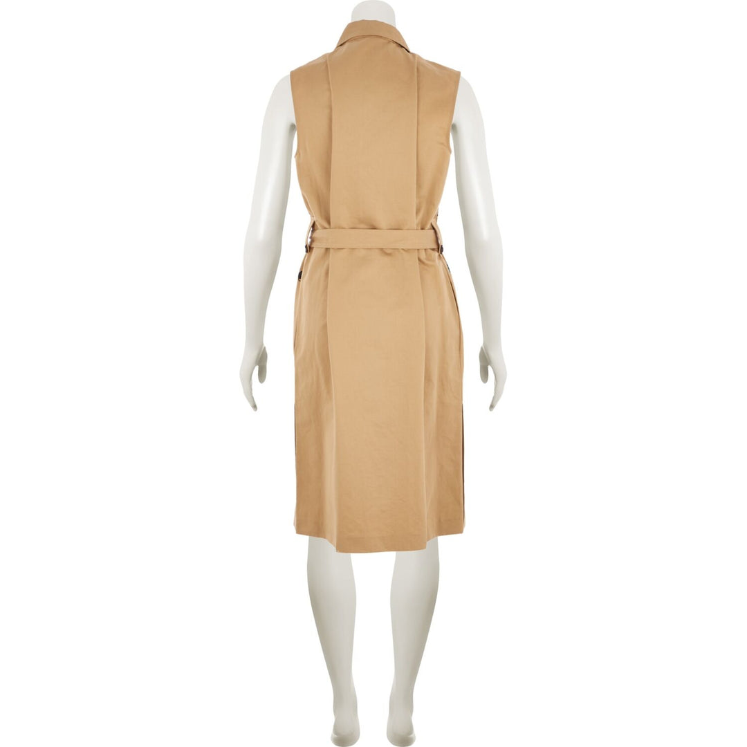 MARNI  Brown Abstract Midi Dress Veronique Luxury Collections