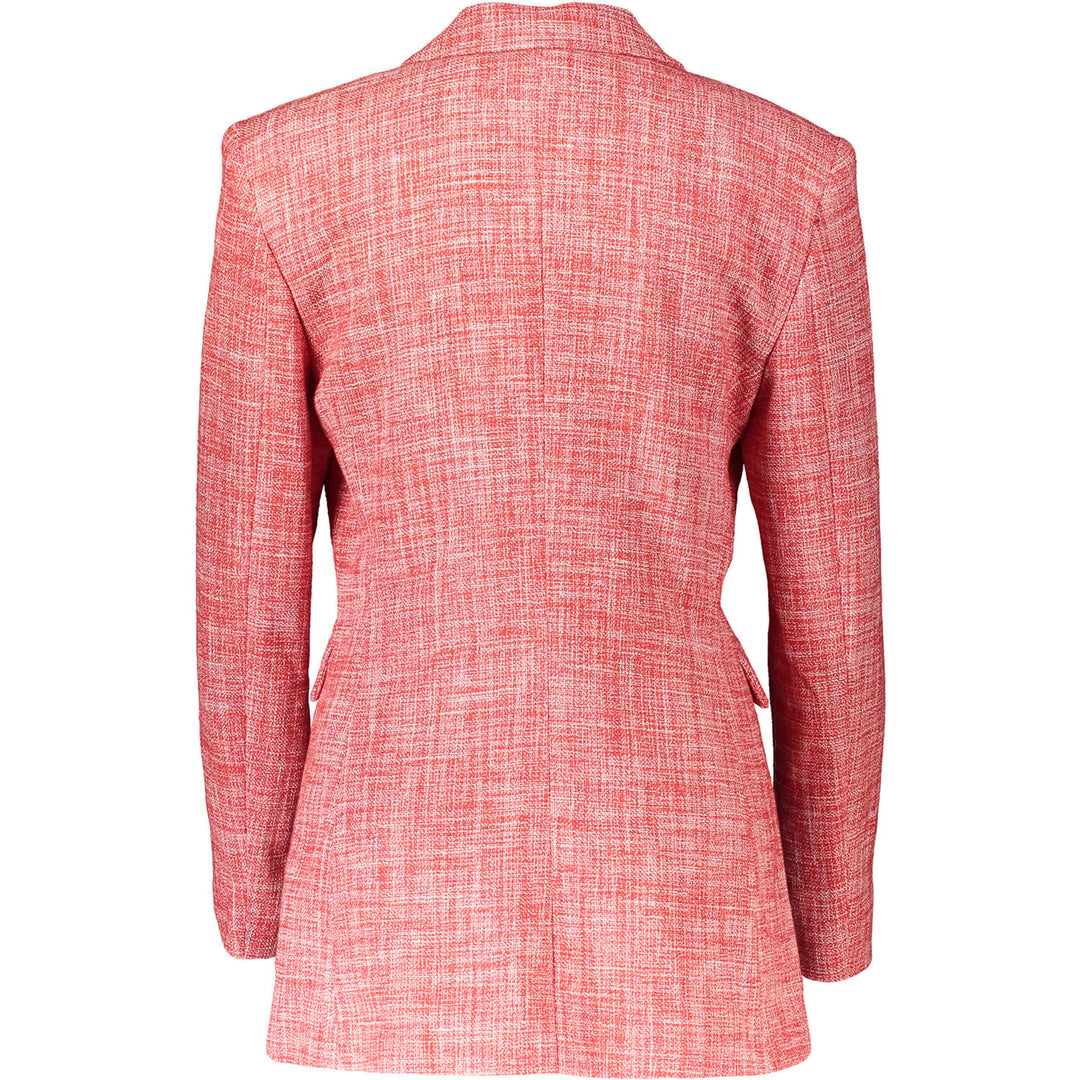 BOUTIQUE MOSCHINO  Red & White Flecked Printed Blazer Veronique Luxury Collections
