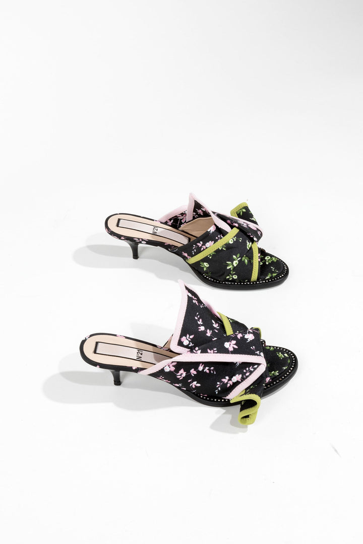 Nº21 Floral Open-Toe Sandals