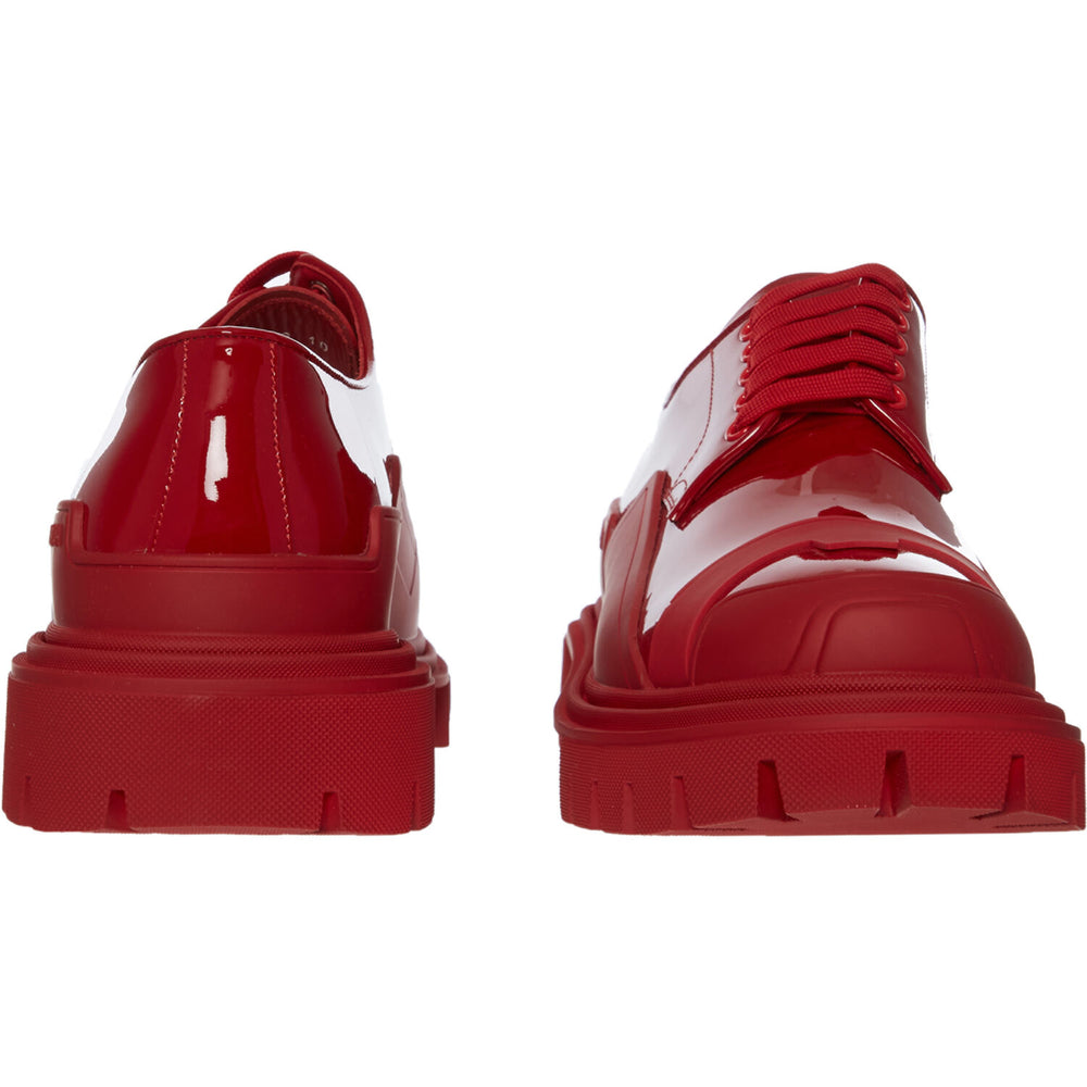 DOLCE & GABBANA  Red Patent Oversized Sole Shoes Veronique Luxury Collections