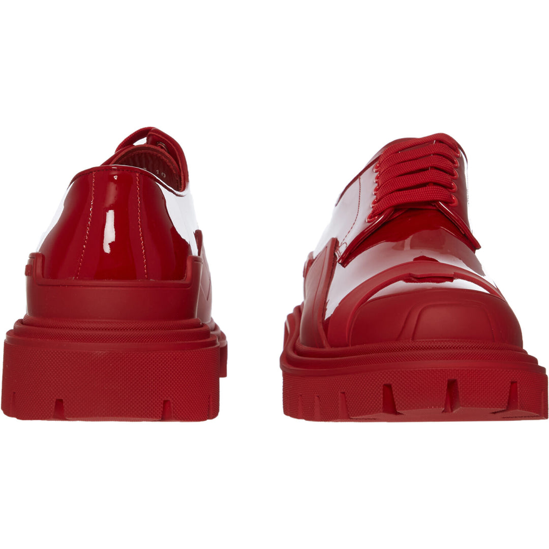 DOLCE & GABBANA  Red Patent Oversized Sole Shoes Veronique Luxury Collections