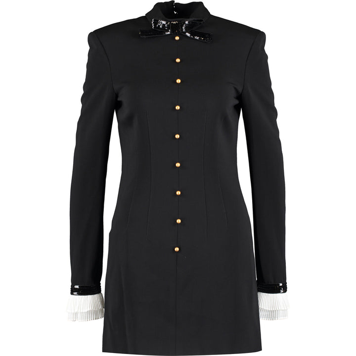 PHILOSOPHY DI LORENZO SERAFINI  Black Studded Mini Dress