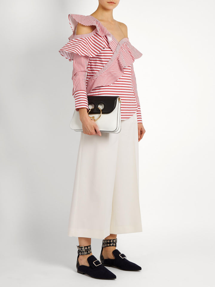 Robert Clergerie X Self-portrait Lolli Suede Flats