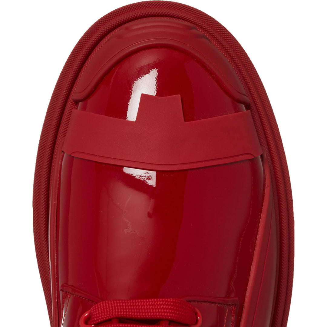 DOLCE & GABBANA  Red Patent Oversized Sole Shoes Veronique Luxury Collections