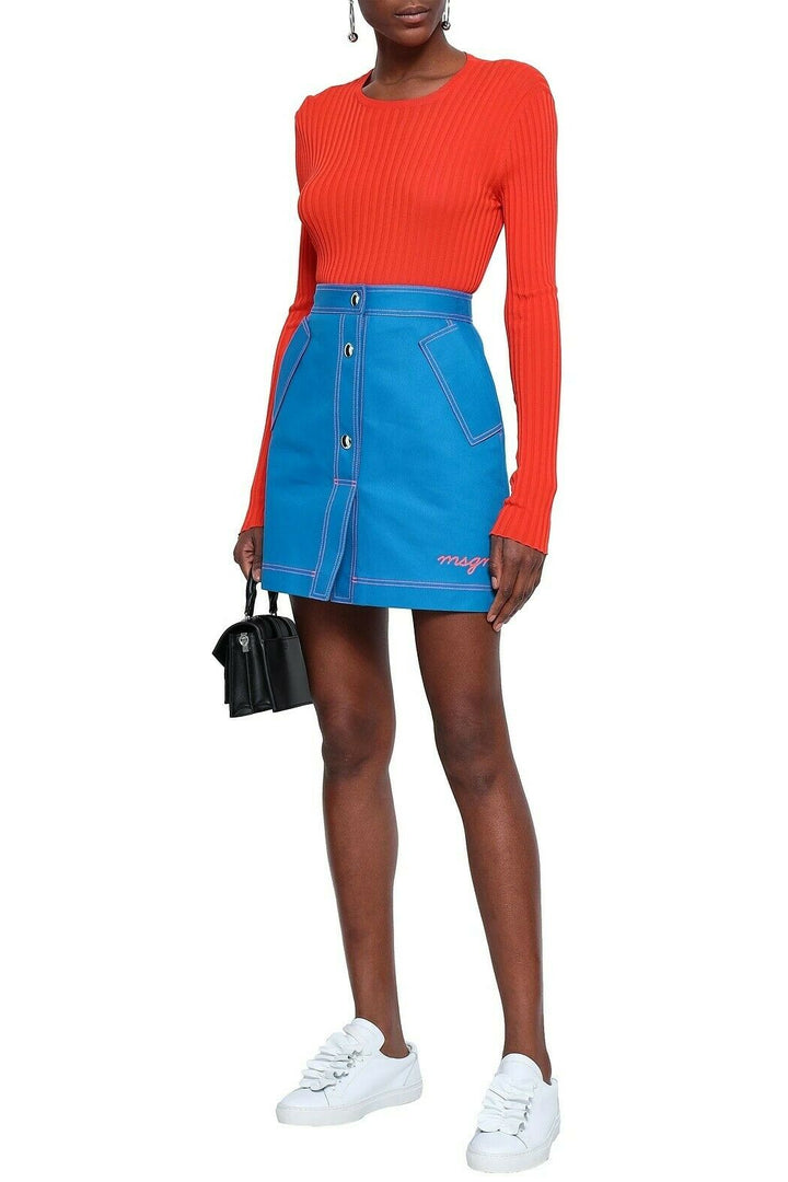MSGM Embroidered Miniskirt Veronique Luxury Collections