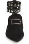 Robert Clergerie Women's Black X Self-portrait Lolli Point-toe Suede Flats Veronique Luxury Collections
