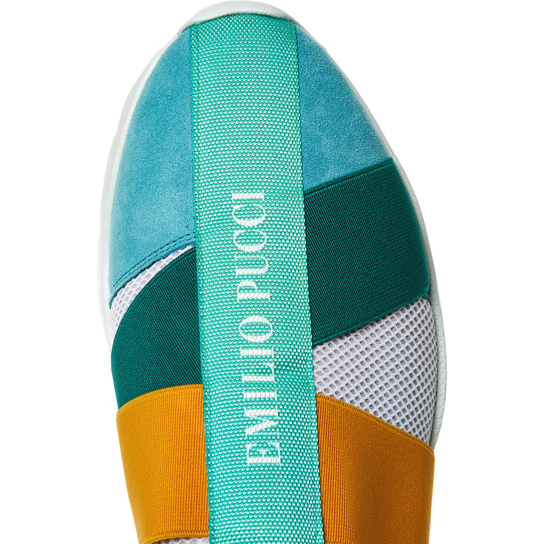 EMILIO PUCCI  Multicolured Suede Trainers Veronique Luxury Collections
