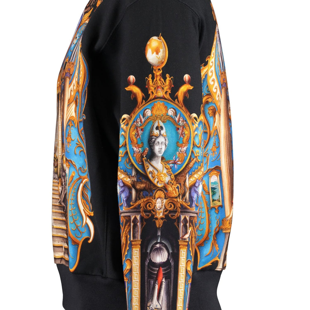 VERSACE  Black Statement Graphic Sweatshirt Veronique Luxury Collections