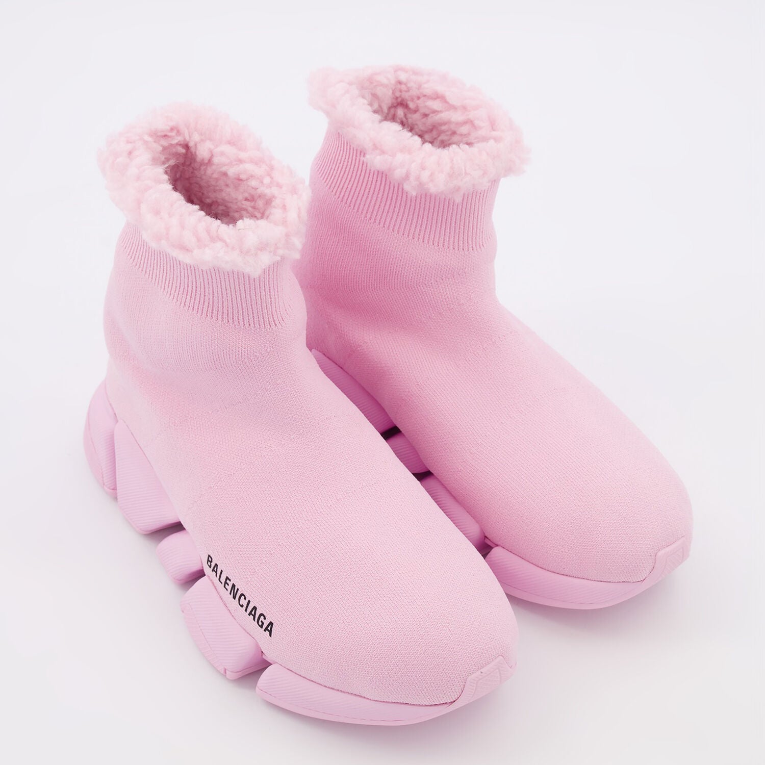 Pink balenciaga sock clearance trainers