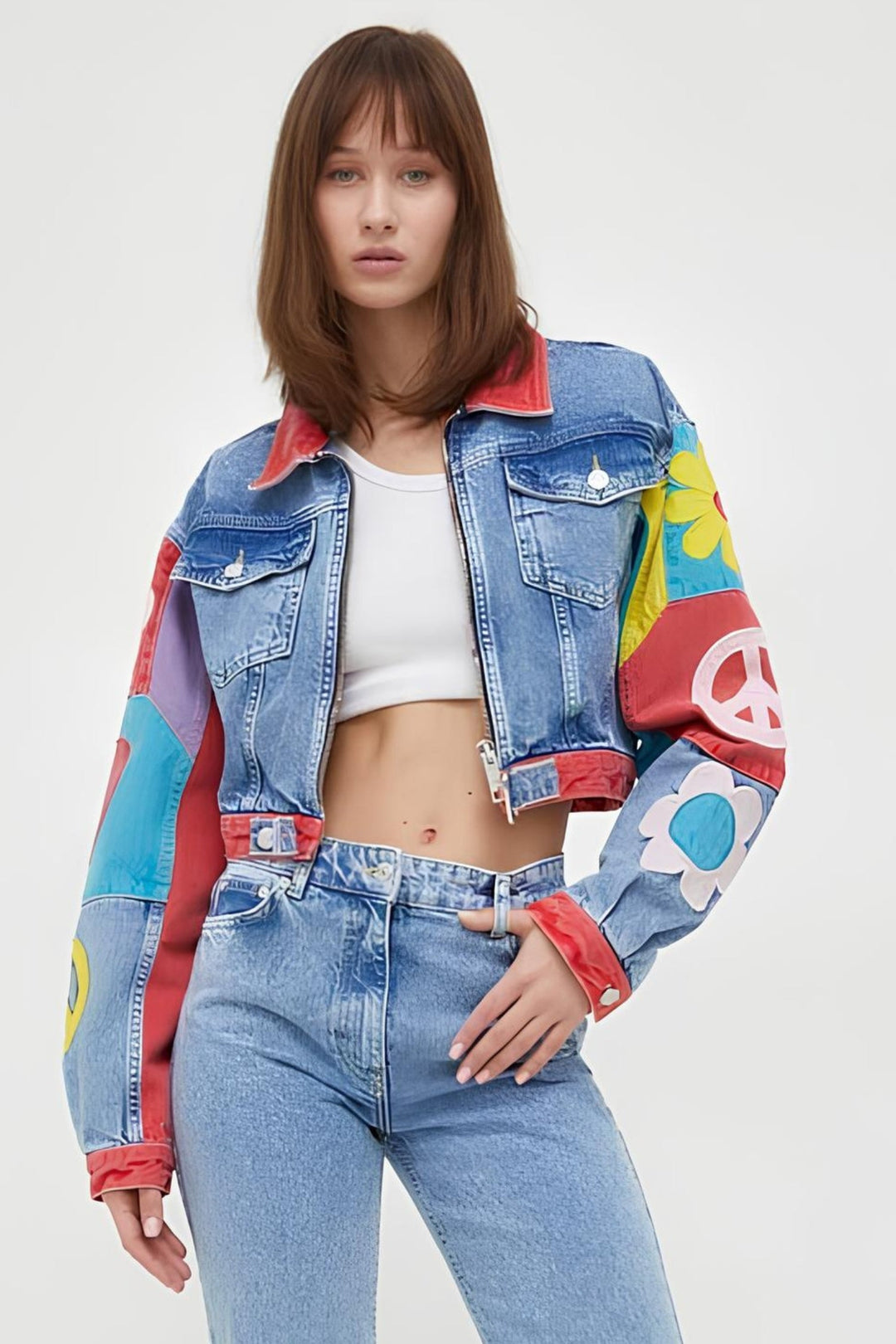 Moschino  graphic-print jacket Veronique Luxury Collections