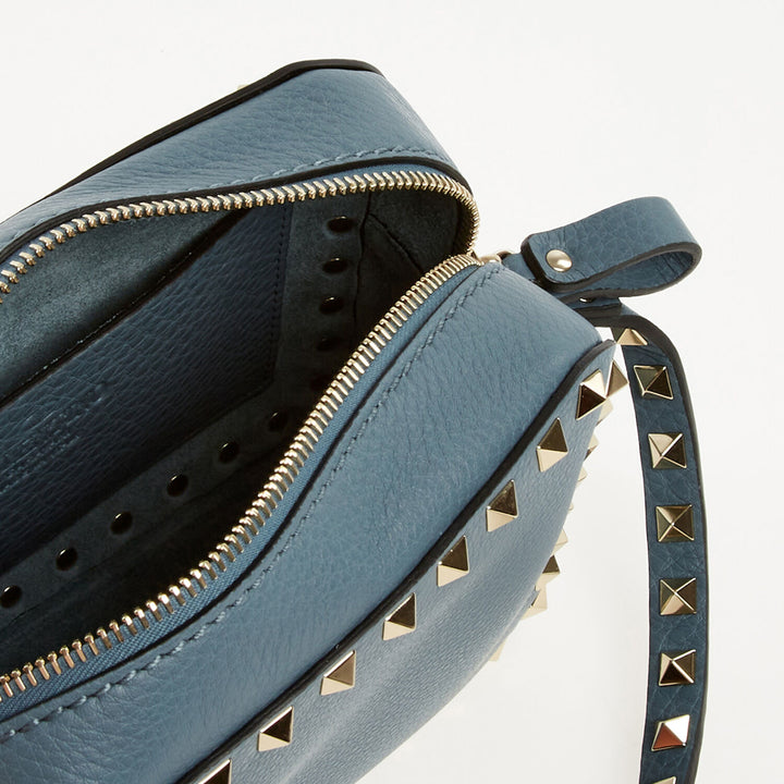 VALENTINO GARAVANI  Blue Studded Cross Body Bag Veronique Luxury Collections