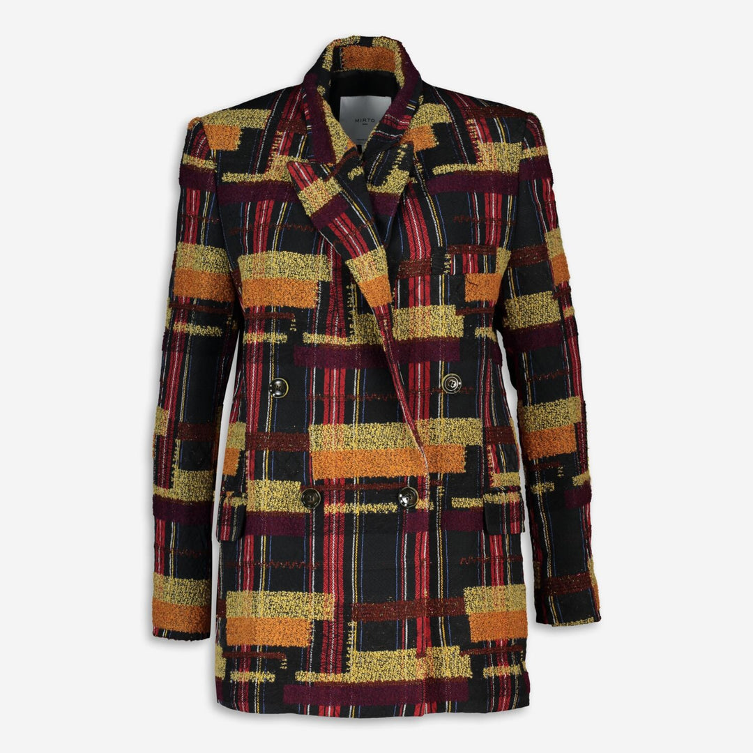 MIRTO  Multicoloured Checked Blazer Veronique Luxury Collections