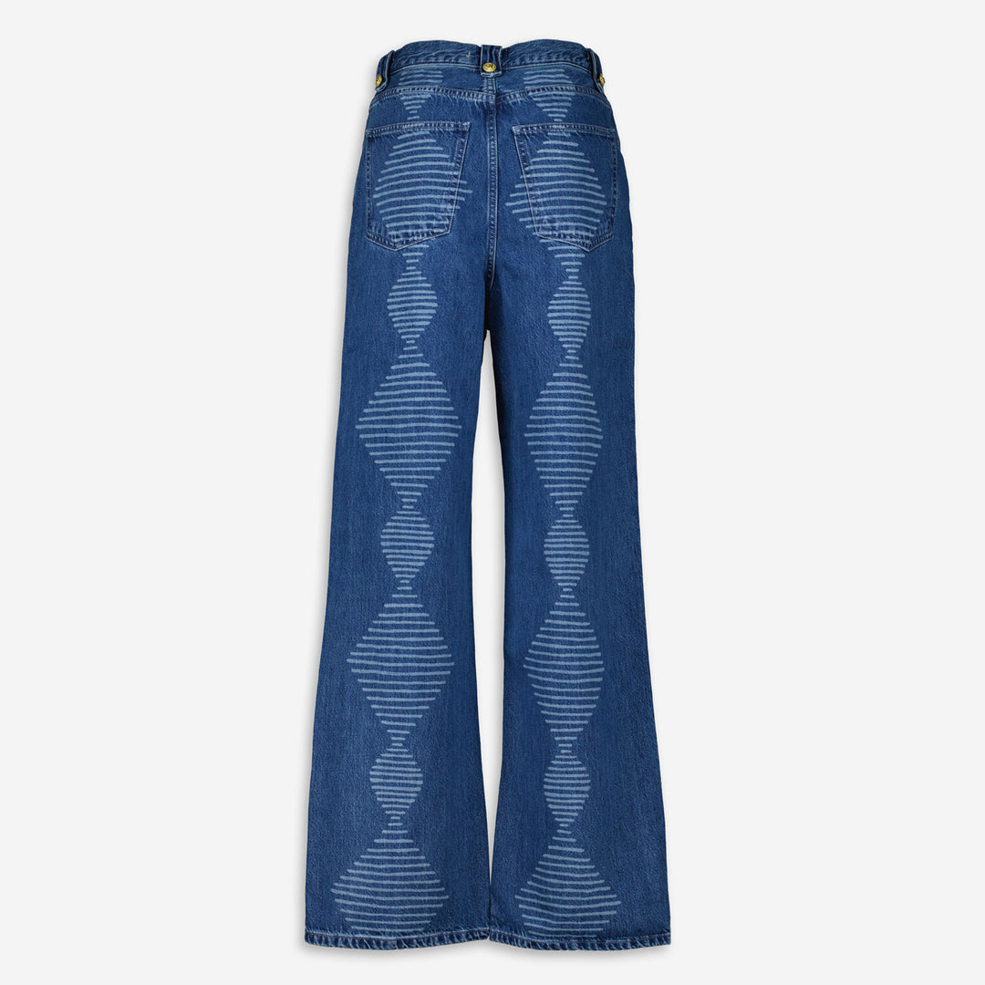 HAYLEY MENZIES  Blue Diamond Wide Leg Jeans Veronique Luxury Collections